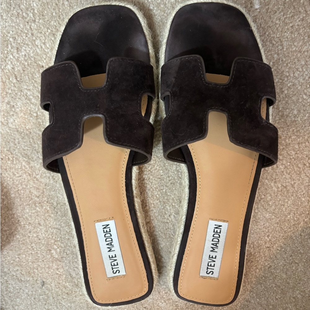 Steve Madden Black Women's Slide Sandals